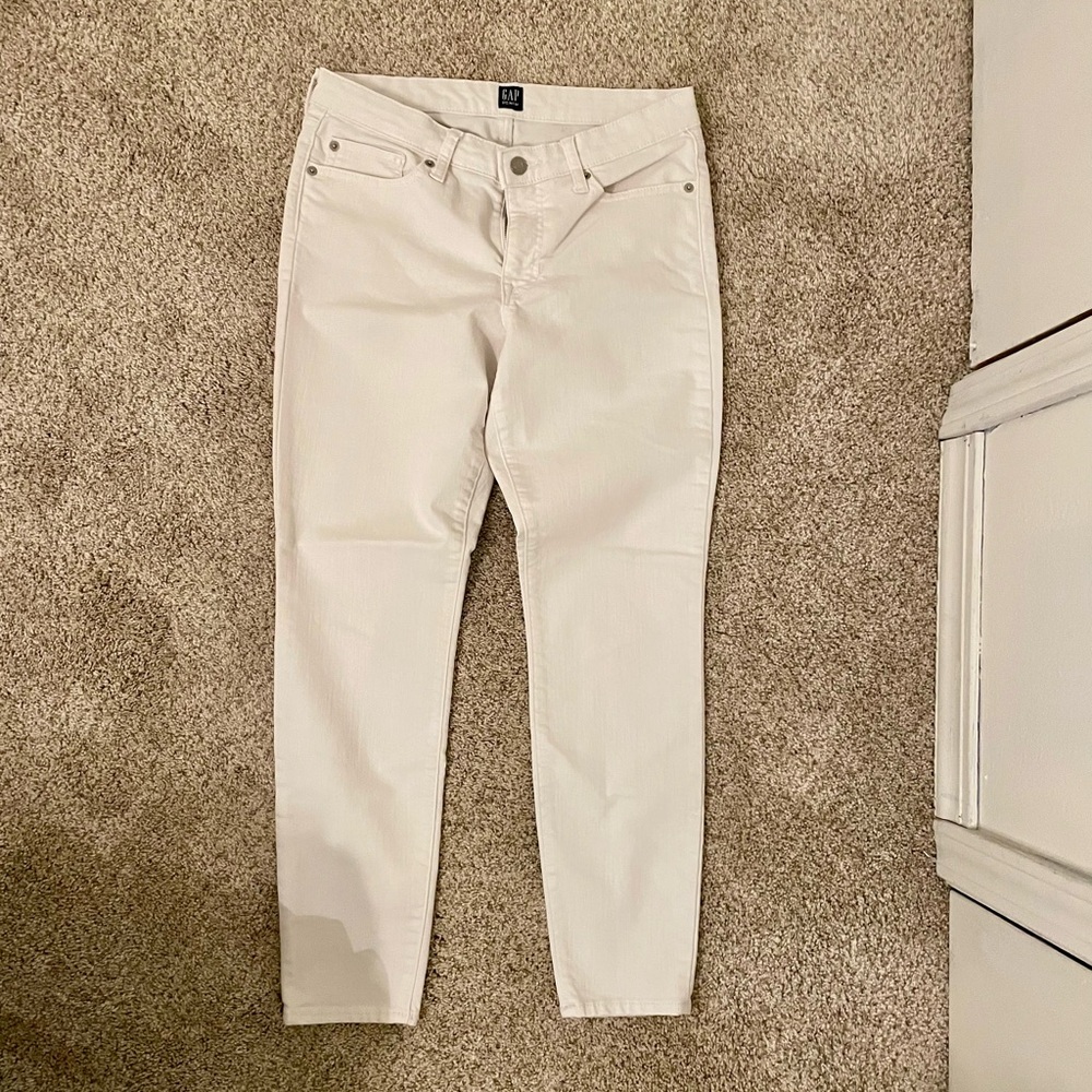 GAP Off-White Denim Jeans